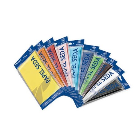 BLISTER PAPEL SEDA 10 HOJAS 50X65 CM ROSA PÁLIDO SADIPAL 06238