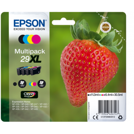 Epson Strawberry Multipack 4-colours 29XL Claria Home Ink
