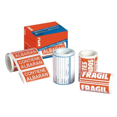 ROLLO 200 ETIQUETAS "CONTIENE ALBARAN" 295 APLI