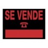 CARTEL "SE VENDE" 500X230 MM PVC NEGRO ARCHIVO 2000 6162 NE