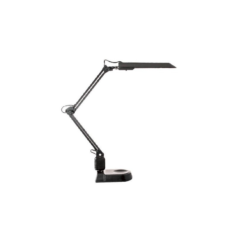 LÁMPARA FLUORESCENTE DE SOBREMESA CON BASE Y MORDAZA LUZ BLANCA EFECTO DÍA 140X610X415 MM NEGRO ARCHIVO 2000 5090 NE ECOSTAR