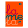 CUADERNO FOLIO PLASTIC RAYADO 4 MM 80 HOJAS 90 GRS NARANJA LAMELA 7FTP004N