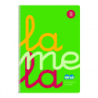 CUADERNO FOLIO PLASTIC RAYADO 3 MM 80 HOJAS 90 GRS VERDE LAMELA 7FTP003V