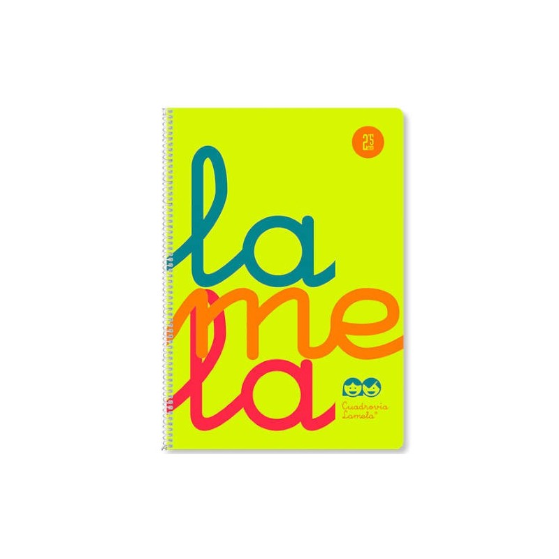 CUADERNO FOLIO PLASTIC RAYADO 3 MM 80 HOJAS 90 GRS AMARILLO LAMELA 7FTP003A