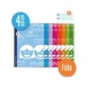 CUADERNO BASICO FORMATO FOLIO 80 HOJAS RAYADO 4 MM SURTIDOS LAMELA 07F004