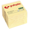 BLOC 100 NOTAS ADHESIVAS 75X75MM AMARILLAS GRAFOPLAS 65205460