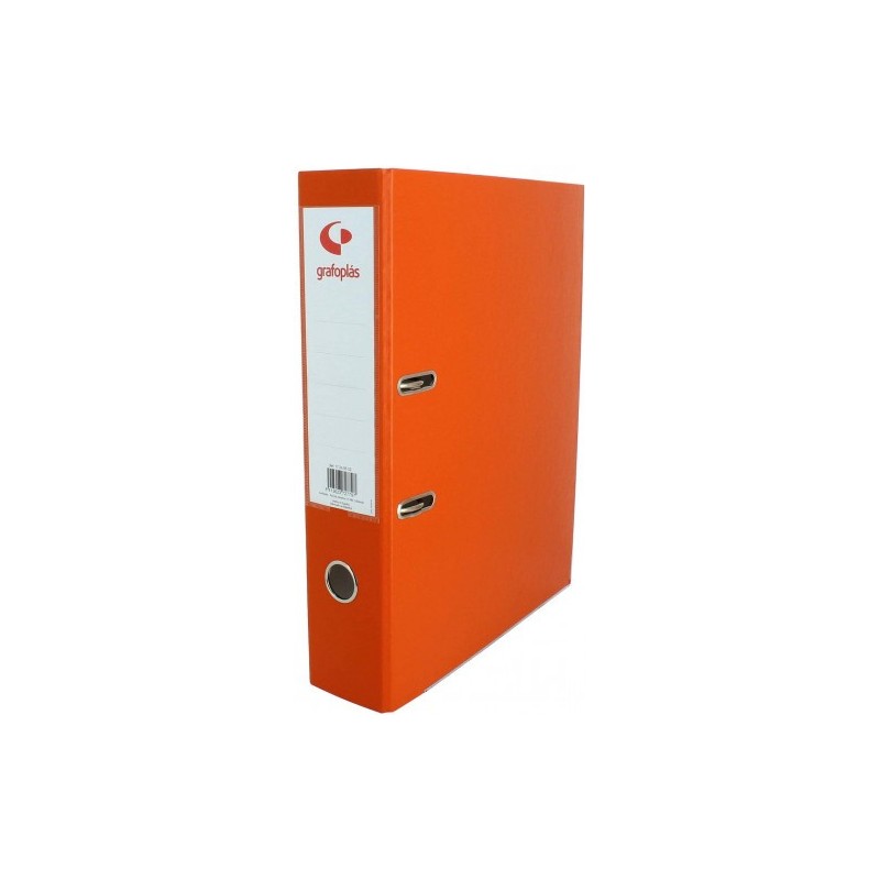 ARCHIVADOR PALANCA 45 COLOR NARANJA A4 LOMO ESTRECHO 290X320X55 GRAFOPLAS 17269352