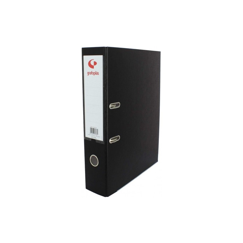 ARCHIVADOR PALANCA 45 COLOR NEGRO A4 LOMO ESTRECHO 290X320X55 GRAFOPLAS 17269310