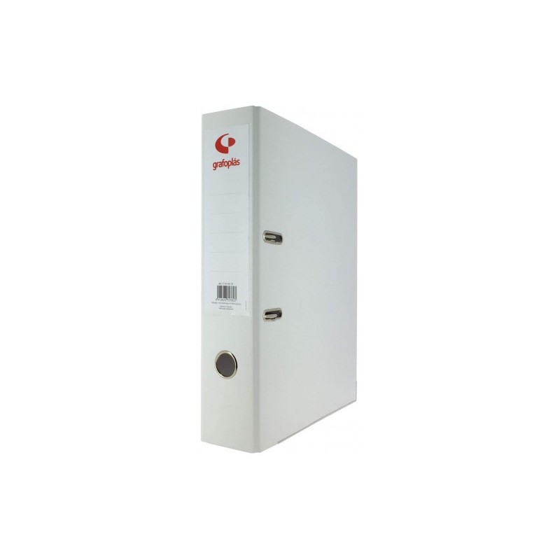 ARCHIVADOR PALANCA 45 COLOR BLANCO FOLIO LOMO ESTRECHO 290X350X55 GRAFOPLAS 17279370