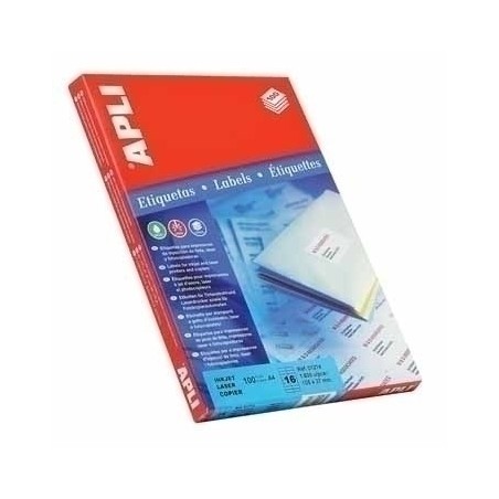 CAJA 100 HOJAS ETIQUETA BLANCA ILC 48.5X25.4 1285 APLI