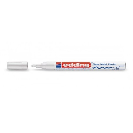 MARCADOR PERMANENTE 1-2MM 751 BLANCO EDDING 751-049