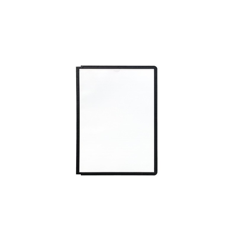 FUNDA POLIPROPILENO CON MARCO COLOR MECANISMO PIVOTE A4 NEGRO DURABLE 5606-01