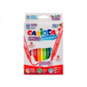 CAJA 12 ROTULADORES COLORES DOBLE PUNTA BIRELLO CARIOCA 41457