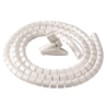 Fellowes CableZip Piso Tubo flexible para protección de cables Blanco 1 pieza(s)