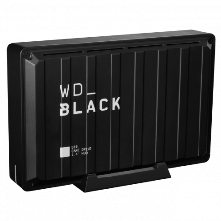 Western Digital D10 disco duro externo 8000 GB Negro, Blanco