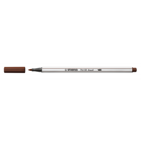 ROTULADOR PUNTA FIBRA PINCEL PEN 68 BRUSH MARRON STABILO 568/45