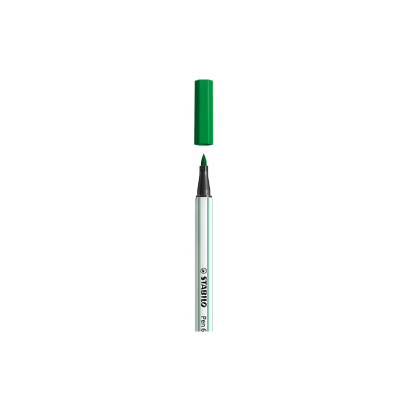 ROTULADOR PUNTA FIBRA PINCEL PEN 68 BRUSH VERDE STABILO 568/36