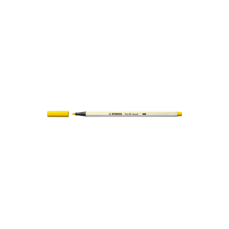 ROTULADOR PUNTA FIBRA PINCEL PEN 68 BRUSH AMARILLO STABILO 568/44