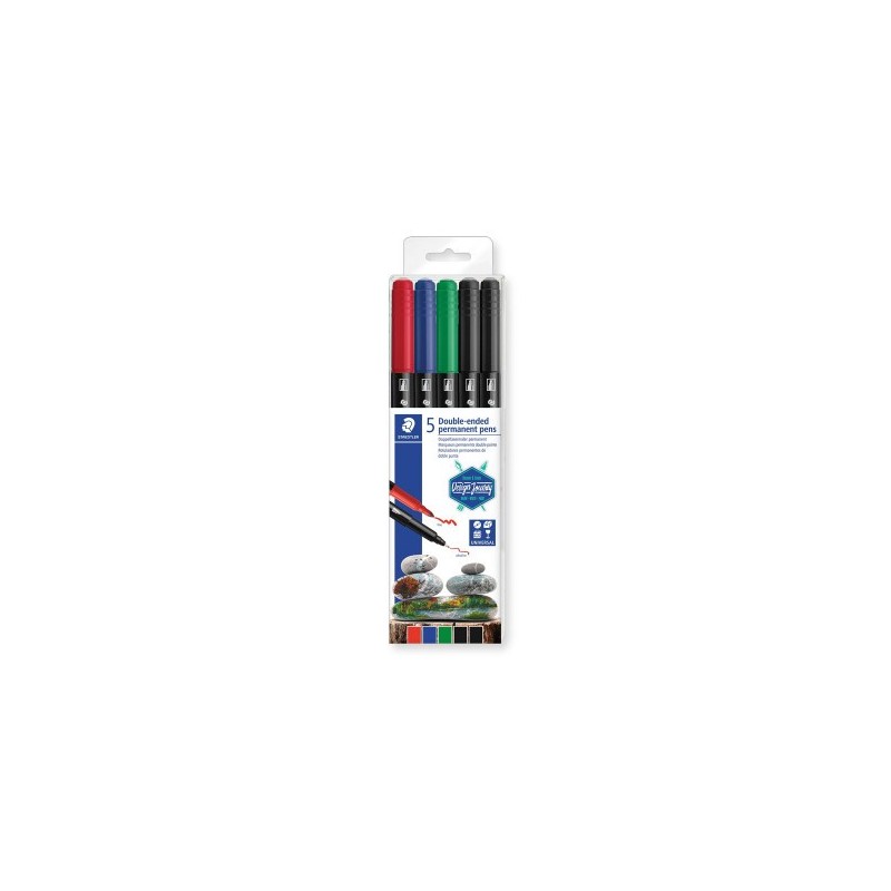 ESTUCHE DE PLÁSTICO CON 5 ROTULADORES, COLORES SURTIDOS STAEDTLER 3187 TB5