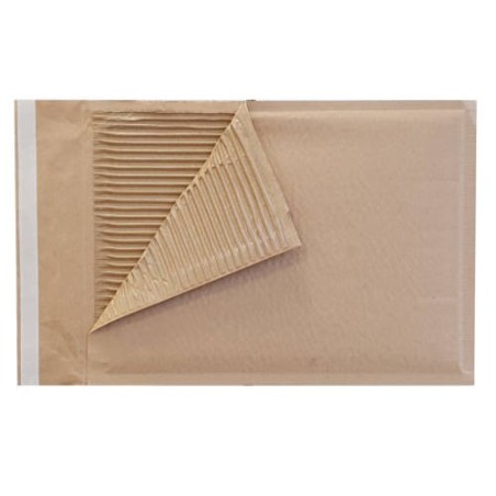 CAJA DE 200 SOBRES ACOLCHADO MARRON ECO-AIRFICKOR INTERIOR 220x265 EXTERIOR 240x275 MM 5AK-PAM