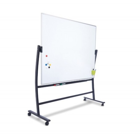 SOPORTE VOLTEABLE + PIZARRA VITRIFICADA DOBLE CARA 120X90CM ROCADA RD-6870 + RD-6854 LACADA MAGNÉTICA