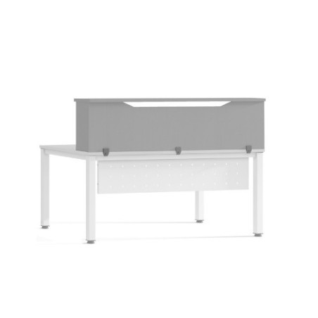MODULO RECEPCION ALTILLO 160CM GRIS / GRIS. MEDIDAS 160X40X30CM. (MESA NO INCLUIDA EN EL PRECIO, SE COMPRA APARTE) ROCADA 5016AN02
