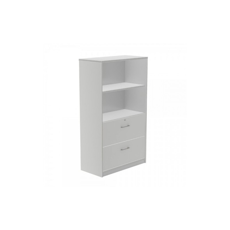 ARMARIO MEDIO CARPETERO156X90X45 ESTRUCTURA ALUMINIO/FRONTALES GRIS ROCADA 1056AB02