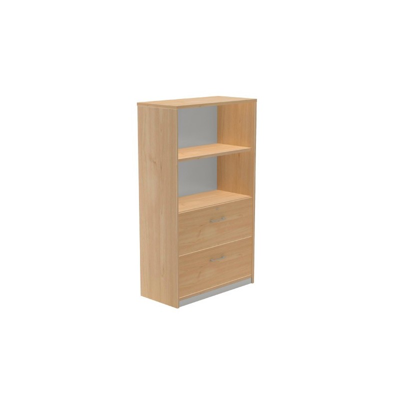 ARMARIO MEDIO CARPETERO 156X90X45 ESTRUCTURA ROBLE/FRONTALES ROBLE ROCADA 1056AR08