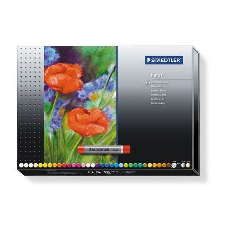 ESTUCHE DE CARTÓN CON 36 PASTELES, COLORES SURTIDOS STAEDTLER 2420 C36