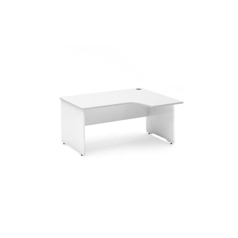 MESA DE OFICINA SERIE WORK CON FORMA DE L DERECHA 180X120 BLANCO/BLANCO ROCADA 2052AW04