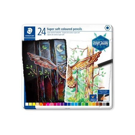 ESTUCHE DE METAL CON 24 LÁPICES, COLORES SURTIDOS STAEDTLER 149C M24