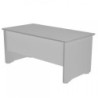MESA DE OFICINA SERIE WORK 160X80 GRIS / GRIS ROCADA 2002AB02