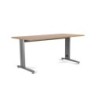 MESA DE OFICINA SERIE METAL 200X80 GRIS / ROBLE ROCADA 2004AC08
