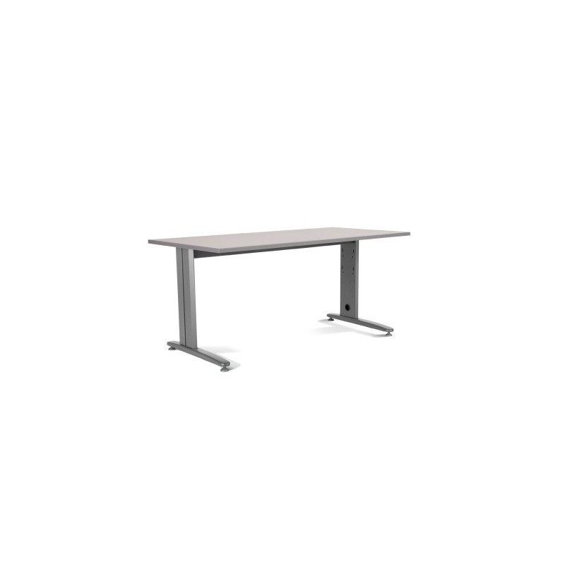 MESA DE OFICINA SERIE METAL 180X80 GRIS / GRIS ROCADA 2003AC02