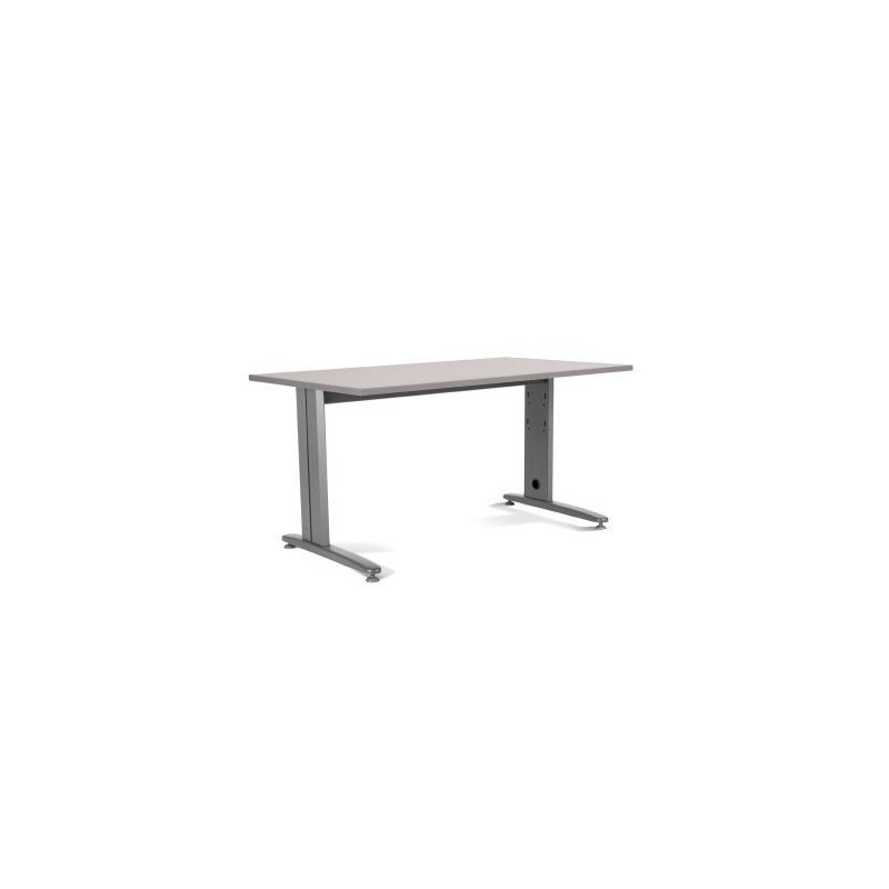 MESA DE OFICINA SERIE METAL 160X80 GRIS / GRIS ROCADA 2002AC02