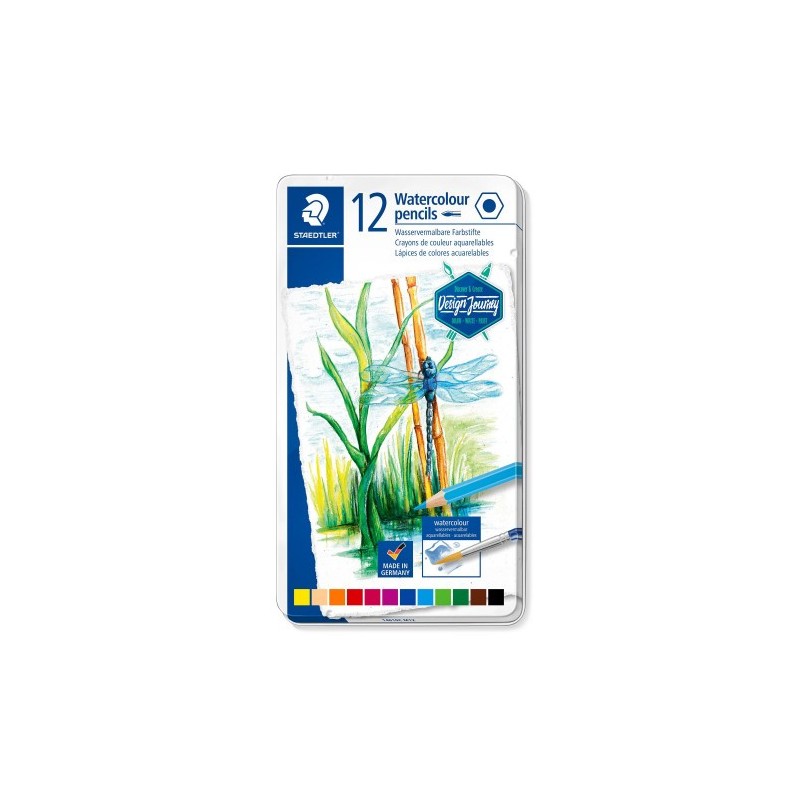 ESTUCHE METÁLICO CON 12 LÁPICES, COLORES SURTIDOS STAEDTLER 146C M12