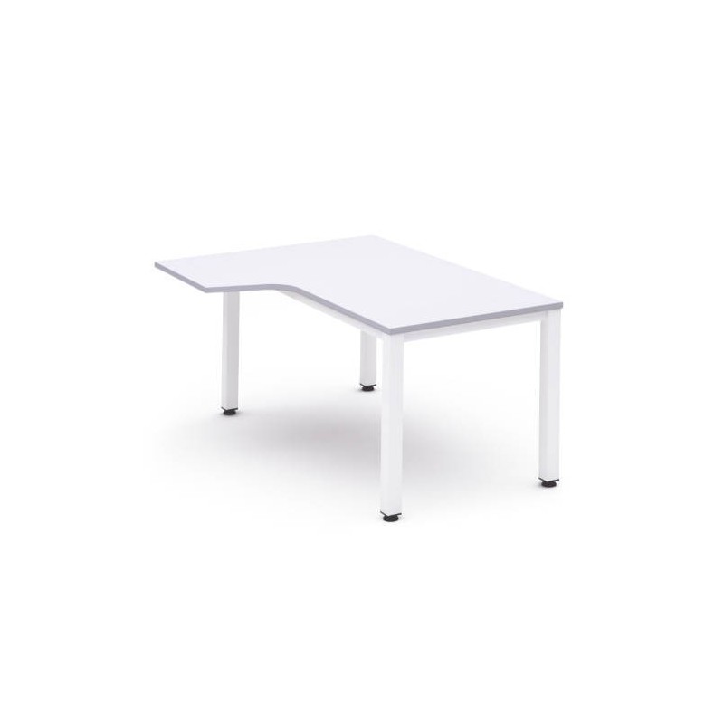 MESA DE OFICINA SERIE EXECUTIVE FORMA L IZQUIERDA 160X120 BLANCO/BLANCO ROCADA 2053AM04