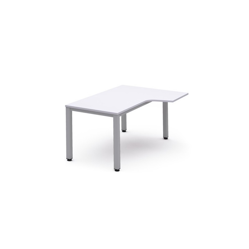 MESA DE OFICINA SERIE EXECUTIVE FORMA L DERECHA 180X120 GRIS / BLANCO ROCADA 2052AD04