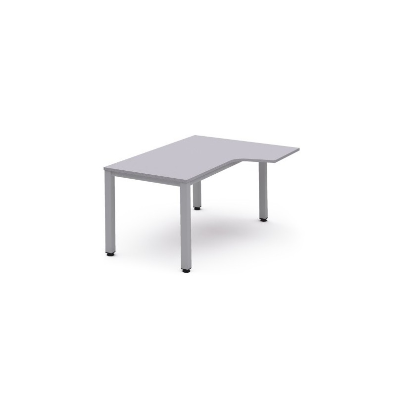 MESA DE OFICINA SERIE EXECUTIVE FORMA L DERECHA 180X120 GRIS / GRIS ROCADA 2052AD02