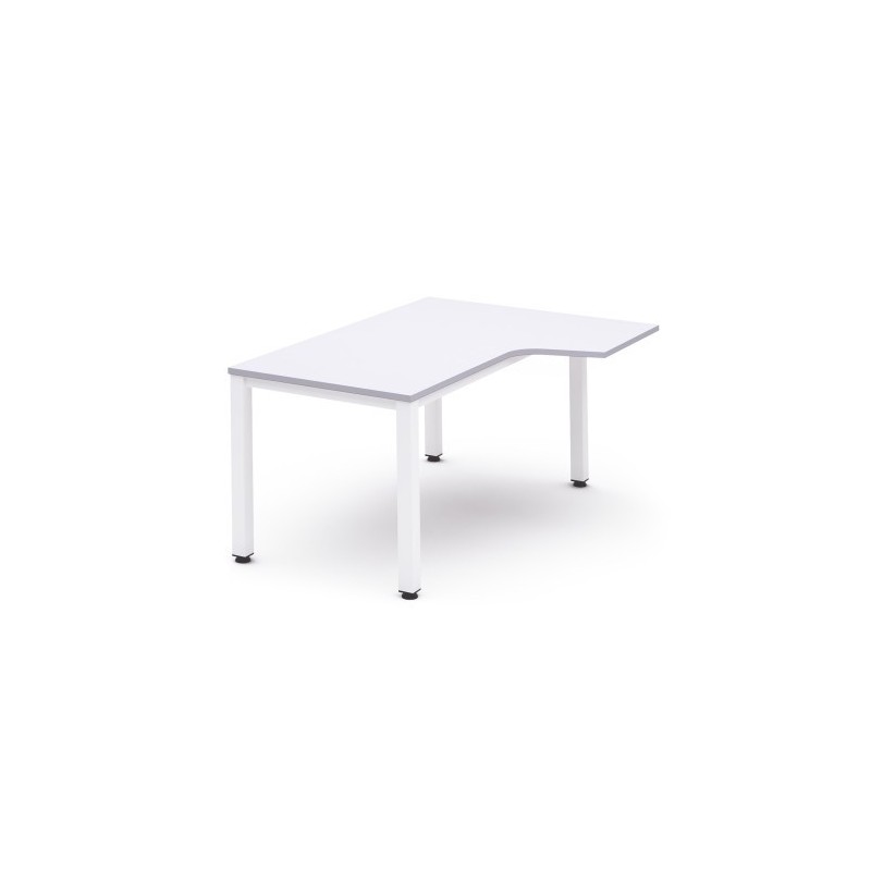 MESA DE OFICINA SERIE EXECUTIVE FORMA L DERECHA 160X120 BLANCO/BLANCO ROCADA 2051AM04