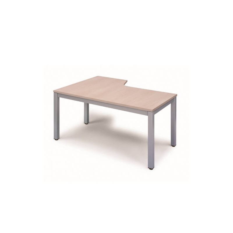 MESA DE OFICINA SERIE EXECUTIVE FORMA L DERECHA 160X120 GRIS / HAYA ROCADA 2051AD01