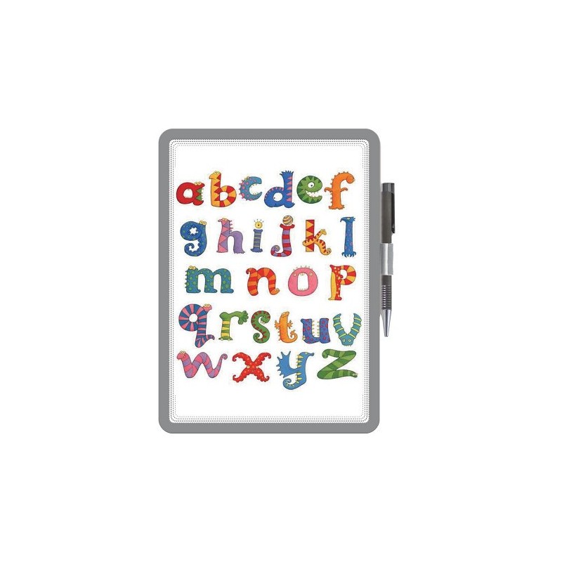 MARCO PORTA NOTAS ADHESIVO MAGNETO A4 CON CIERRE MAGNÉTICO PLATA TARIFOLD 194110