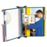EXPOSITOR DE PARED PARA CATÁLOGOS CON 10 FUNDAS A4 COLOR SURTIDO TARIFOLD 414109