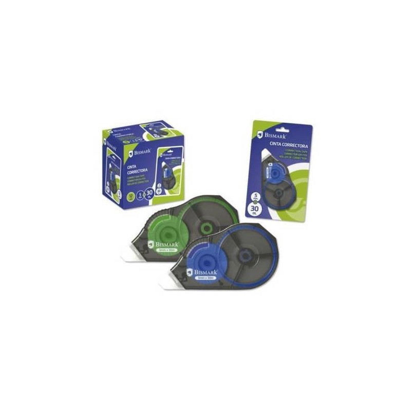 CINTA CORRECTORA 30 METROS X 5 MM. BISMARK 325759
