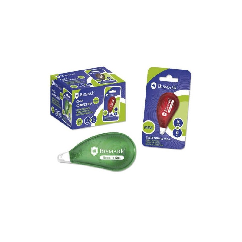 CINTA CORRECTORA MINI 6 METROS X 5 MM. BISMARK 325761