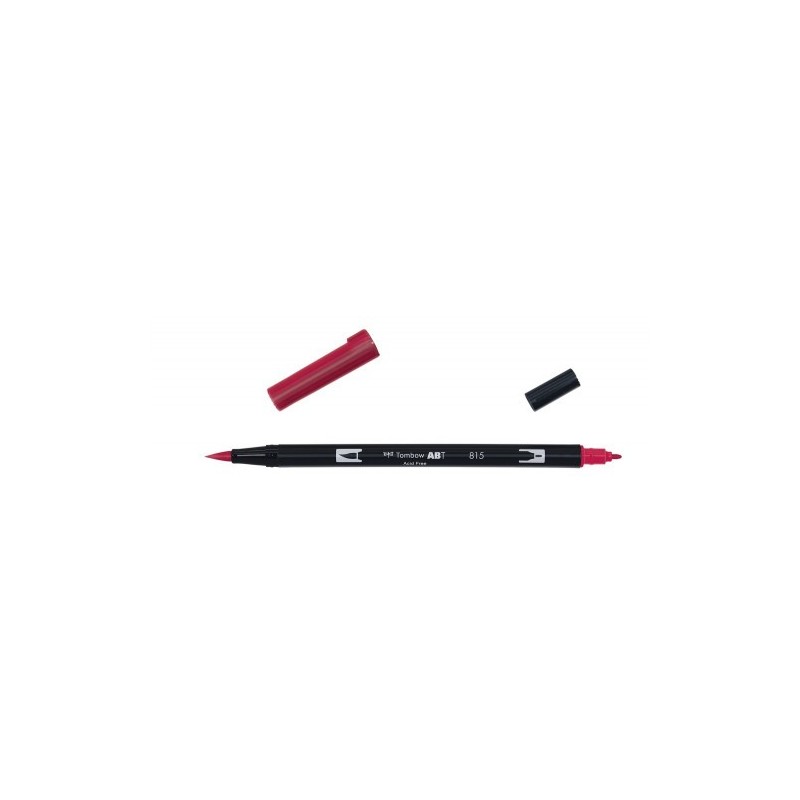 ROTULADOR DOBLE PUNTA PINCEL COLOR CHERRY TOMBOW ABT-815