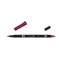 ROTULADOR DOBLE PUNTA PINCEL COLOR PORT RED TOMBOW ABT-757