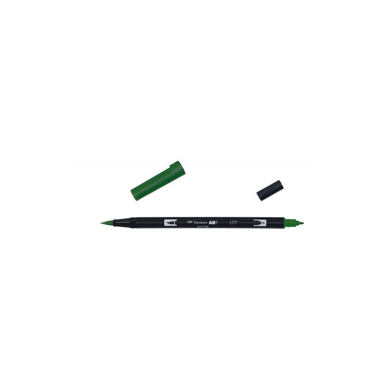 ROTULADOR DOBLE PUNTA PINCEL COLOR DARK JADE TOMBOW ABT-177
