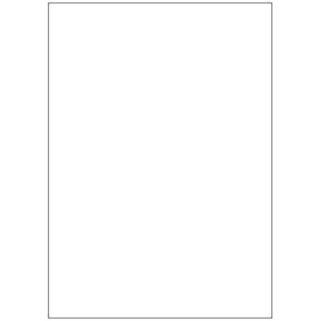 CAJA 100 HOJAS ETIQUETAS BLANCAS SIN MÁRGENES-LÁSER/INYECCIÓN DE TINTA/FOTOCOPIADORAS-210X297 MM MEGASTAR LP4MS-210297