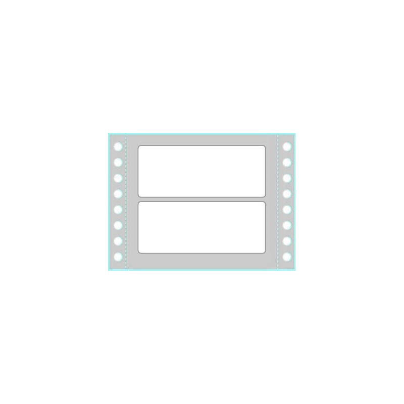 CAJA 500 HOJAS ETIQUETAS BLANCAS EN MÓDULO CONTINUO-UNA COLUMNA-89X36,2 MM TICO TAB1-0893